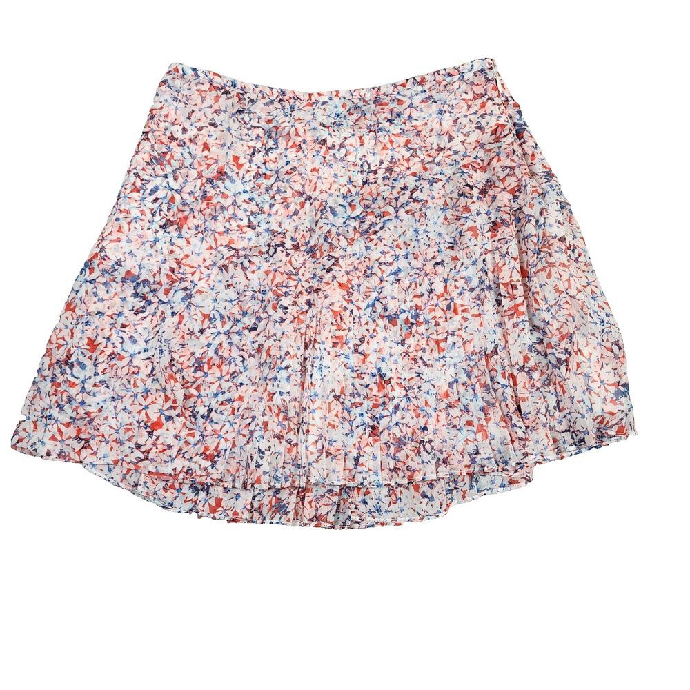 Banana‎ Republic Ditsy Floral Flirty Coquette Flowy Pleated Mini Skirt Sz 2